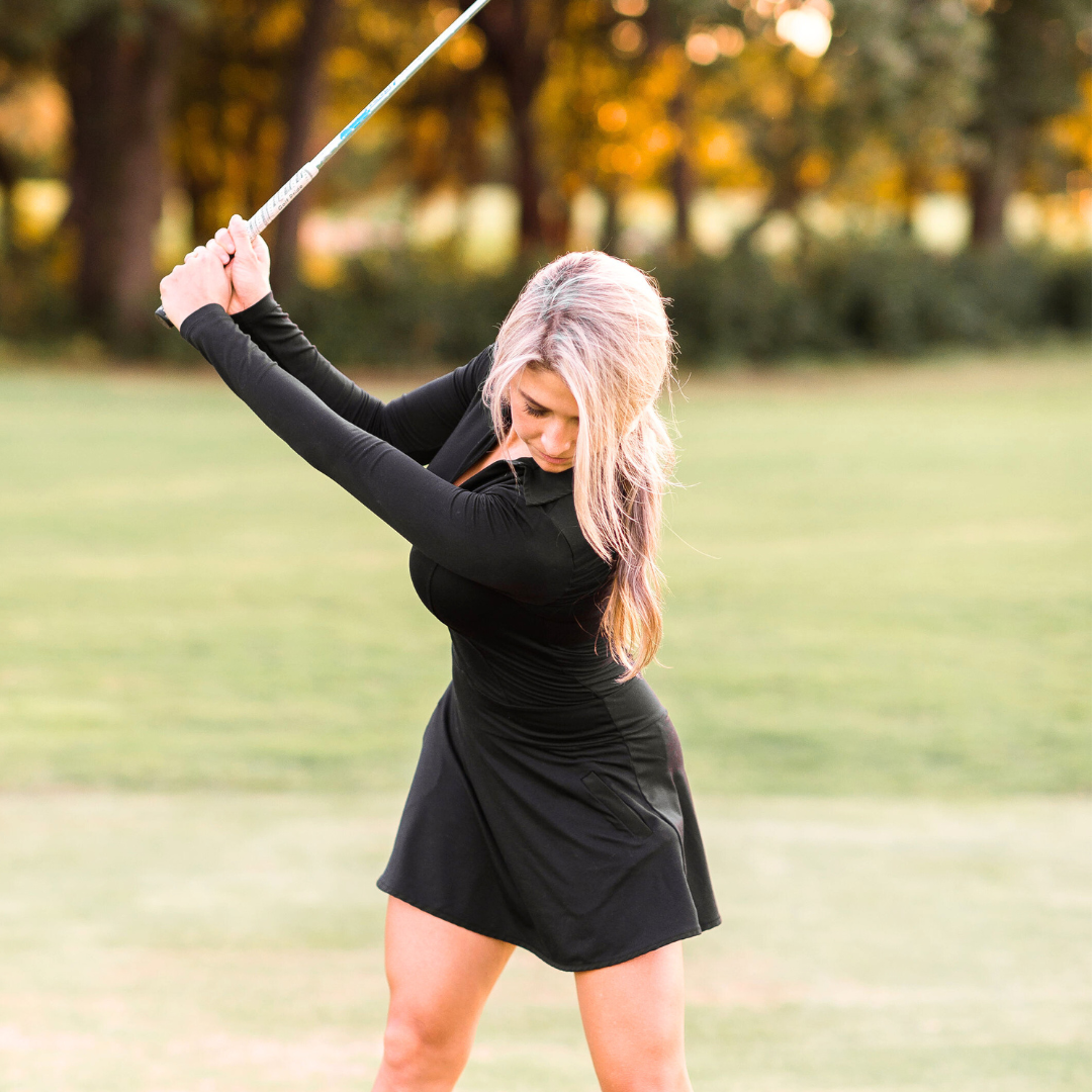 Pre Order - Balance Golf Dress - Black